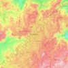 Carte topographique Butembo, altitude, relief