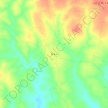 Carte topographique Quiba, altitude, relief