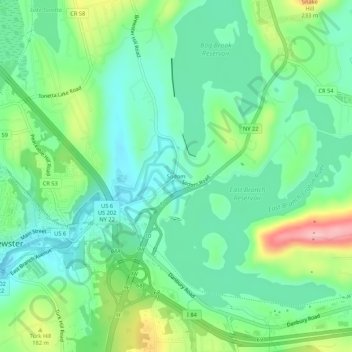 Carte topographique Sodom, altitude, relief