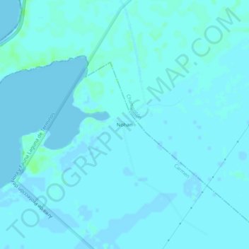 Carte topographique Nohan, altitude, relief