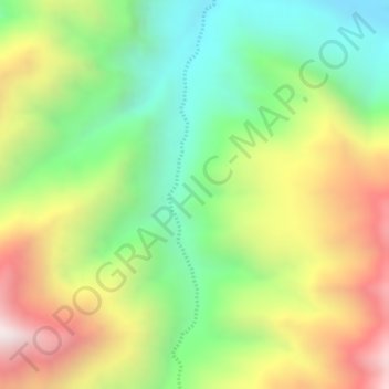Carte topographique Astamba, altitude, relief