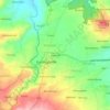 Carte topographique Kebonan, altitude, relief
