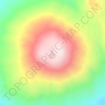 Carte topographique CERRO TOTEPEC, altitude, relief