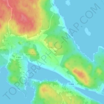 Carte topographique Ava, altitude, relief