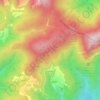 Carte topographique Sorgente del Lemina, altitude, relief