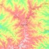 Carte topographique Arapongas, altitude, relief