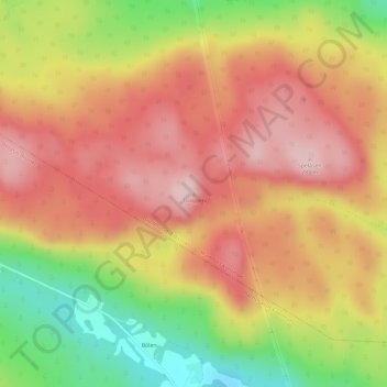 Carte topographique Tuäggen, altitude, relief