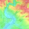 Carte topographique Les Ouchettes, altitude, relief