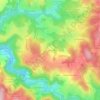Carte topographique Les Chelles, altitude, relief