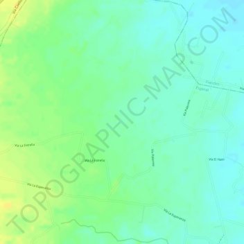 Carte topographique La Estrella, altitude, relief