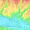 Carte topographique La Pièce du Thé, altitude, relief