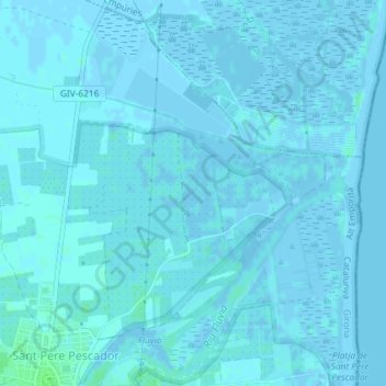 Carte topographique Crosets, altitude, relief