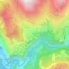 Carte topographique Le Petit-Chatain, altitude, relief