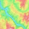 Carte topographique Boussac, altitude, relief