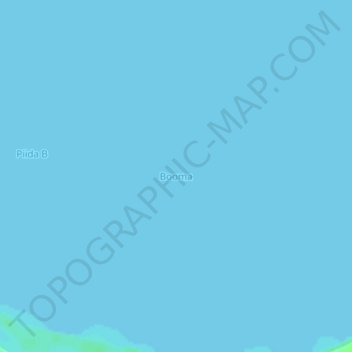 Carte topographique Booma, altitude, relief