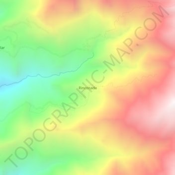 Carte topographique Rinconada, altitude, relief