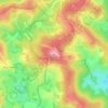 Carte topographique Les Garennes, altitude, relief