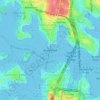 Carte topographique Blues Point, altitude, relief