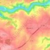 Carte topographique Pors ar Lann, altitude, relief