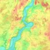 Carte topographique Wasserburg am Inn, altitude, relief