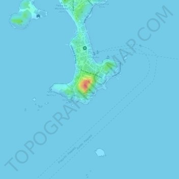 Carte topographique Morro do Vigário, altitude, relief