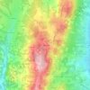 Carte topographique Le Chevronnet, altitude, relief