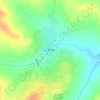 Carte topographique Garalo, altitude, relief