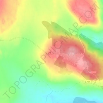 Carte topographique Kallsta, altitude, relief