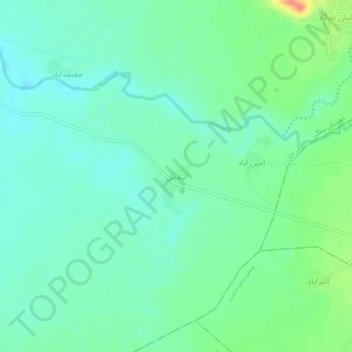 Carte topographique لیلاس, altitude, relief