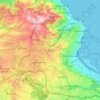 Carte topographique El Biar, altitude, relief