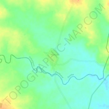 Carte topographique Maluti, altitude, relief