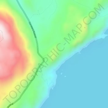 Carte topographique Catedral de Marmol, altitude, relief