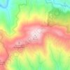 Carte topographique Urra, altitude, relief