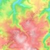 Carte topographique Montclergues, altitude, relief