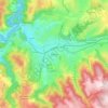 Carte topographique Firminy, altitude, relief