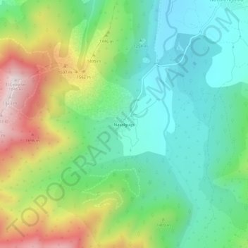 Carte topographique Navalguijo, altitude, relief