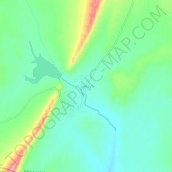 Carte topographique Lalmaya, altitude, relief