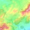 Carte topographique Las Casicas, altitude, relief