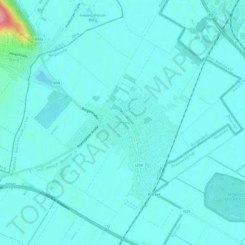 Carte topographique Kittsee, altitude, relief