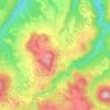 Carte topographique Gorse, altitude, relief