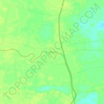 Carte topographique Kamanre, altitude, relief