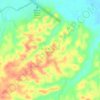 Carte topographique Dusun Sungai Buluh, altitude, relief