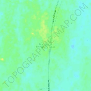 Carte topographique Guerguerat, altitude, relief