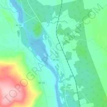 Carte topographique Arnemark, altitude, relief