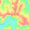 Carte topographique Poowong, altitude, relief