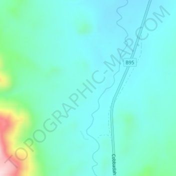 Carte topographique New England Range, altitude, relief