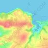 Carte topographique Les Hôpitaux, altitude, relief