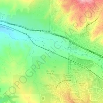 Carte topographique Orsa, altitude, relief