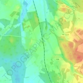Carte topographique Axelvold, altitude, relief