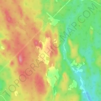 Carte topographique Pålskog, altitude, relief